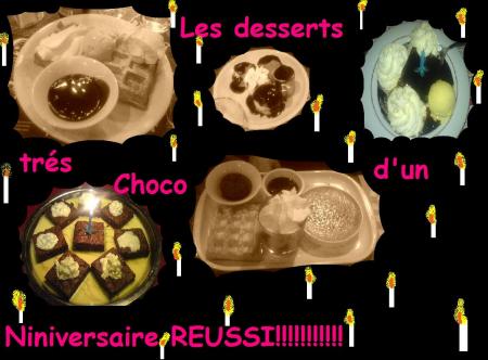 les desserts dun niniversaire
